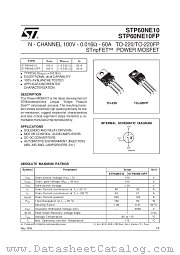 STP60NE10FP datasheet pdf SGS Thomson Microelectronics