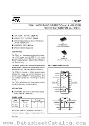 TS612IDT datasheet pdf SGS Thomson Microelectronics