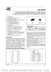 74LVX573M datasheet pdf SGS Thomson Microelectronics