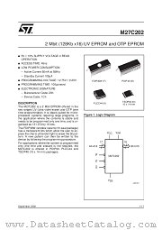 M27C202 datasheet pdf SGS Thomson Microelectronics