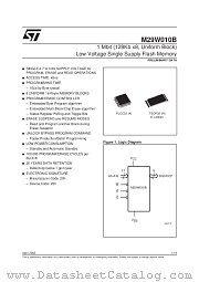 M29W010B datasheet pdf SGS Thomson Microelectronics