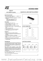 ACS402-5SB4 datasheet pdf SGS Thomson Microelectronics