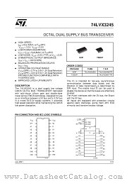 74LVX3245TTR datasheet pdf SGS Thomson Microelectronics