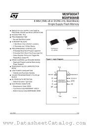 M29F800AB90N1 datasheet pdf SGS Thomson Microelectronics