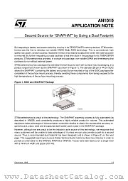 AN1019 datasheet pdf SGS Thomson Microelectronics