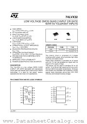 74LVX32MTR datasheet pdf SGS Thomson Microelectronics