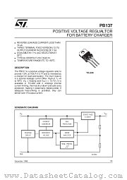 PB137ACV datasheet pdf SGS Thomson Microelectronics