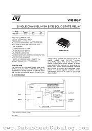 VN610SP datasheet pdf SGS Thomson Microelectronics
