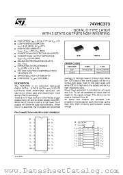 74VHC373M datasheet pdf SGS Thomson Microelectronics