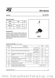 X0405MF datasheet pdf SGS Thomson Microelectronics