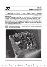 AN1061 datasheet pdf SGS Thomson Microelectronics