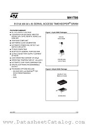M41T56 datasheet pdf SGS Thomson Microelectronics