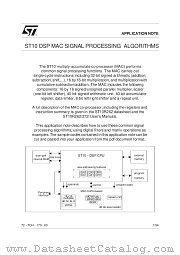 AN1099 datasheet pdf SGS Thomson Microelectronics