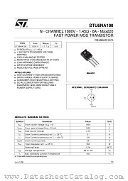 STU6NA100 datasheet pdf SGS Thomson Microelectronics