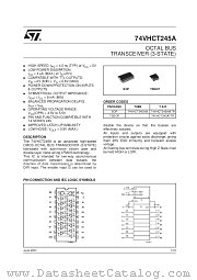 74VHCT245AMTR datasheet pdf SGS Thomson Microelectronics