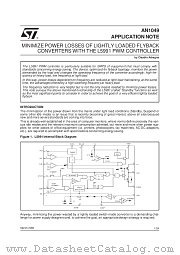 AN1049 datasheet pdf SGS Thomson Microelectronics