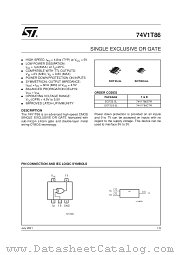 74V1T86STR datasheet pdf SGS Thomson Microelectronics