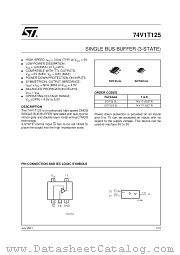 74V1T125CTR datasheet pdf SGS Thomson Microelectronics
