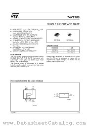 74V1T08CTR datasheet pdf SGS Thomson Microelectronics