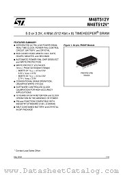 M48T512V datasheet pdf SGS Thomson Microelectronics