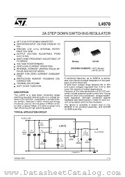 L4978 datasheet pdf SGS Thomson Microelectronics