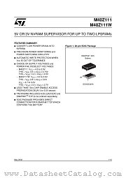 M40Z111MH1 datasheet pdf SGS Thomson Microelectronics