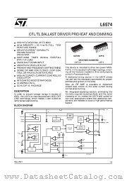 L6574D datasheet pdf SGS Thomson Microelectronics