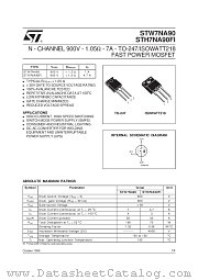 STH7NA90FI datasheet pdf SGS Thomson Microelectronics