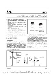 L4971 datasheet pdf SGS Thomson Microelectronics