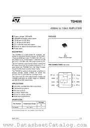 TSH690IDT datasheet pdf SGS Thomson Microelectronics