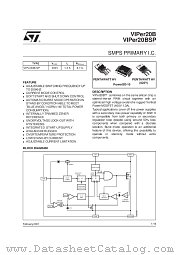 VIPER20BSP datasheet pdf SGS Thomson Microelectronics