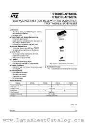 ST6208LM1 datasheet pdf SGS Thomson Microelectronics