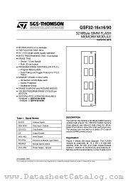 GSF32-16X16/90 datasheet pdf SGS Thomson Microelectronics