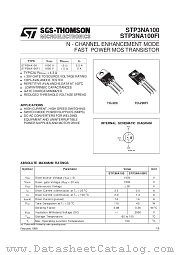 STP3NA100 datasheet pdf SGS Thomson Microelectronics