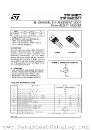 STP19NB20 datasheet pdf SGS Thomson Microelectronics