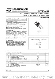 STP4NA100 datasheet pdf SGS Thomson Microelectronics
