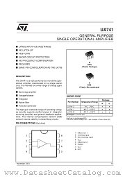 UA741CN datasheet pdf SGS Thomson Microelectronics