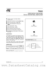 TS522 datasheet pdf SGS Thomson Microelectronics