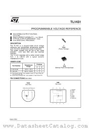 TL1431ACD datasheet pdf SGS Thomson Microelectronics