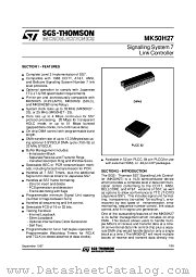 MK50H27 datasheet pdf SGS Thomson Microelectronics