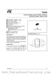 TSH93IDT datasheet pdf SGS Thomson Microelectronics