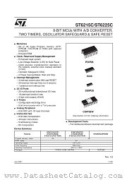ST6215CB6 datasheet pdf SGS Thomson Microelectronics
