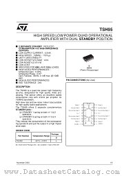 TSH95ID datasheet pdf SGS Thomson Microelectronics