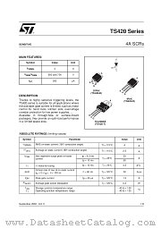 TS420-700B datasheet pdf SGS Thomson Microelectronics