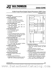 D950CORE datasheet pdf SGS Thomson Microelectronics