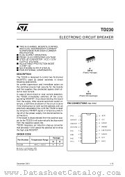 TD230IN datasheet pdf SGS Thomson Microelectronics