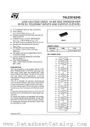 74LCX16245TTR datasheet pdf SGS Thomson Microelectronics