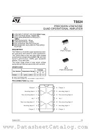 TS524IN datasheet pdf SGS Thomson Microelectronics