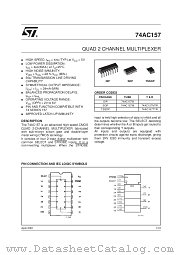 74AC157MTR datasheet pdf SGS Thomson Microelectronics
