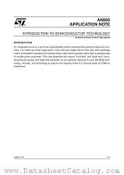 AN900 datasheet pdf SGS Thomson Microelectronics